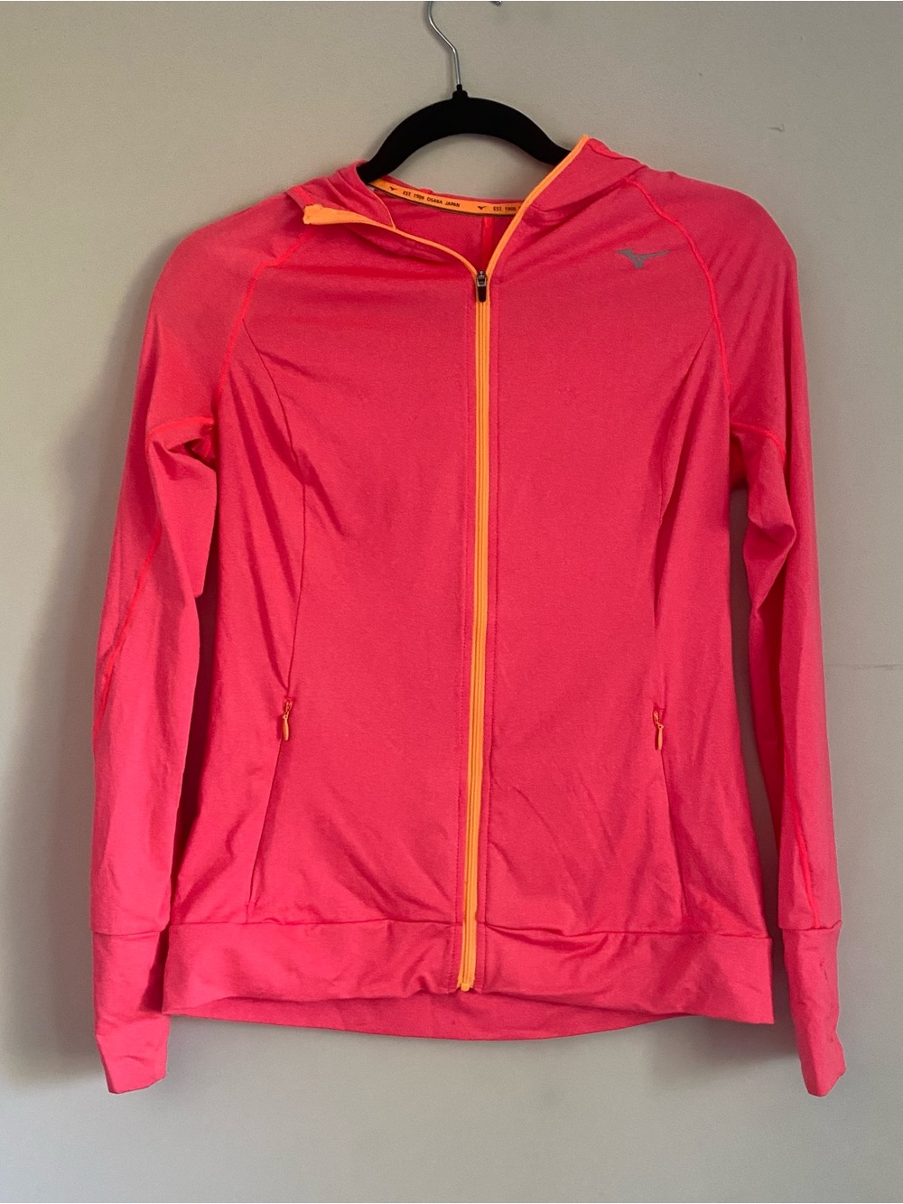 Mizuno Japan Zip-Up Hooded Active Running Jacket